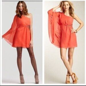 Free People Dancing in the Moonlight One Shoulder Dress Sz 12